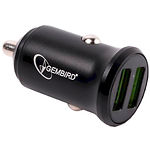 Изображение Автомобильное ЗУ Gembird MP3A-UC-CAR10 Black 3А Фото Автомобильное ЗУ Gembird MP3A-UC-CAR10 Black 3А