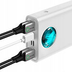 Изображение Внешний аккумулятор Power Bank Baseus (PPLG-02) Amblight Quick Charge & large power 30000mAh White Фото Внешний аккумулятор Power Bank Baseus (PPLG-02) Amblight Quick Charge & large power 30000mAh White