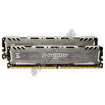 Изображение DDR-4 2шт x 8GB 2666МГц Crucial Ballistix Sport LT Gray (BLS2C8G4D26BFSBK) Фото DDR-4 2шт x 8GB 2666МГц Crucial Ballistix Sport LT Gray (BLS2C8G4D26BFSBK)