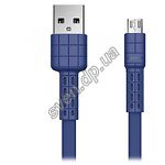 Изображение Кабель REMAX RC-116m Armor USB-MicroUSB 1м Blue 2.4A Фото Кабель REMAX RC-116m Armor USB-MicroUSB 1м Blue 2.4A