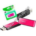 Фото USB Flash 16Gb Apacer AH334 Pink (AP16GAH334P-1)