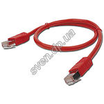 Фото Кабель patch cord  1м FTP Red Cablexpert PP22-1M/R