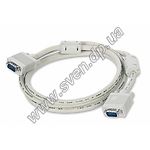 Изображение Кабель VGA HD15M/HD15M, 1.8m, 2*феррофильтра Фото Кабель VGA HD15M/HD15M, 1.8m, 2*феррофильтра