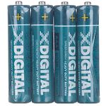 Изображение Батарейка X-Digital R03P 4S Longlife AAA/R03 (4шт/shrink) Фото Батарейка X-Digital R03P 4S Longlife AAA/R03 (4шт/shrink)