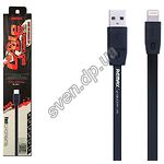 Изображение Кабель REMAX RC-001i Full Speed USB-Lightning 1м Black 2.1A Фото Кабель REMAX RC-001i Full Speed USB-Lightning 1м Black 2.1A