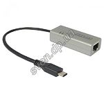 Фото Конвертер STLab U-1320, USB3.0 Type-C --> LAN Ethernet 10/100/1000Мб/с RJ-45 Realtek RTL81