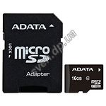 Фото microSD HC 16Gb A-DATA Class4 (с переходником на полный SD, AUSDH16GCL4-RA1)