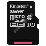 Изображение microSD HC 16Gb KINGSTON Canvas Select UHS-I Class10 (без переходника, SDCS/16GBSP) R-80MB/s Фото microSD HC 16Gb KINGSTON Canvas Select UHS-I Class10 (без переходника, SDCS/16GBSP) R-80MB/s
