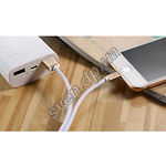 Изображение Кабель REMAX RC-091m Fabric USB-MicroUSB 1м White 2.1A Фото Кабель REMAX RC-091m Fabric USB-MicroUSB 1м White 2.1A