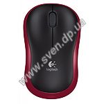 Изображение Мышка Logitech M185 Wireless, black-red (910-002240) Фото Мышка Logitech M185 Wireless, black-red (910-002240)
