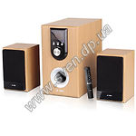 Фото Акустическая система F&D F332 beech, 2.1, 14W Woofer + 2*8W speaker, FM-тюнер, пульт ДУ