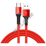 Изображение Кабель Baseus CATGH-B09 Halo USB/Type C, 1м Red 3A Фото Кабель Baseus CATGH-B09 Halo USB/Type C, 1м Red 3A