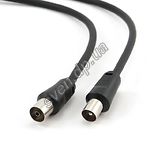 Изображение Кабель Cablexpert CCV-515-3M Антенный кабель-удлинитель, 75 Ом,. Фото Кабель Cablexpert CCV-515-3M Антенный кабель-удлинитель, 75 Ом,.