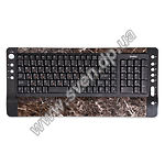 Изображение Клавиатура SVEN Comfort 4300 USB (black-brown marble) Фото Клавиатура SVEN Comfort 4300 USB (black-brown marble)