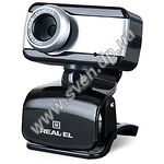 Фото WEB-камера REAL-EL FC-130 Black, 1.3Mp dinamic/0.35Mp CMOS, USB, микрофон