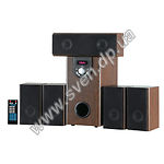 Изображение Комплект акустики SVEN BTR-5-10 (beech) Home Theatre 60W Woofer+5*15W speakers, FM radio, Q.Sound, Фото Комплект акустики SVEN BTR-5-10 (beech) Home Theatre 60W Woofer+5*15W speakers, FM radio, Q.Sound,