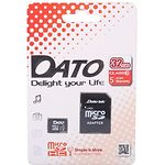 Изображение microSD HC 32Gb DATO class 10 (с переходником, DT_CL10/32GB-RA) Фото microSD HC 32Gb DATO class 10 (с переходником, DT_CL10/32GB-RA)