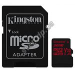Изображение microSD HC 32Gb KINGSTON Canvas React UHS-I U3 Class10 (с переходником на полный SD, SDCR/32GB) Фото microSD HC 32Gb KINGSTON Canvas React UHS-I U3 Class10 (с переходником на полный SD, SDCR/32GB)