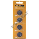 Изображение Батарейка X-Digital CR2032 Lithuim (CR2032 C4) (4шт/blister) поштучно Фото Батарейка X-Digital CR2032 Lithuim (CR2032 C4) (4шт/blister) поштучно