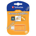 Изображение USB Flash - 8GB (Verbatim {47389}, "STORE N GO PINSTRIPE" оранжевый ) Фото USB Flash - 8GB (Verbatim {47389}, "STORE N GO PINSTRIPE" оранжевый )