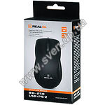 Фото Мышка REAL-EL RM-250 Black (EL123200003), USB+PS/2, 1 Wheel, 800cpi
