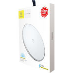Изображение Беспроводное Wireless ЗУ Baseus CCALL-JK02 White, USB питание Фото Беспроводное Wireless ЗУ Baseus CCALL-JK02 White, USB питание