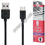 Изображение Кабель REMAX RC-006a Light USB-Type C 1м Black 2.1A Фото Кабель REMAX RC-006a Light USB-Type C 1м Black 2.1A