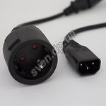 Изображение Кабель питания 220в Gemix GC 1113, 0,2m, 0.5мм (розетка Shuko CEE7/4 - вилка C14) Фото Кабель питания 220в Gemix GC 1113, 0,2m, 0.5мм (розетка Shuko CEE7/4 - вилка C14)