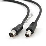 Изображение Кабель Cablexpert CCV-515 1.8 м Black, Антенный кабель-удлинитель, 75 Ом Фото Кабель Cablexpert CCV-515 1.8 м Black, Антенный кабель-удлинитель, 75 Ом