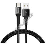 Изображение Кабель Baseus CATGH-B01 Halo USB/Type C, 1м Black 3A Фото Кабель Baseus CATGH-B01 Halo USB/Type C, 1м Black 3A