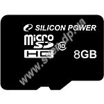 Изображение microSD HC 8GB SILICON POWER Class 10 (SP008GBSTH010V10 без переходника) Фото microSD HC 8GB SILICON POWER Class 10 (SP008GBSTH010V10 без переходника)