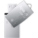 Изображение USB Flash 32Gb Apacer AH750 Gen1 Mobile USB 3.1 Silver AP32GAH750S-1 Фото USB Flash 32Gb Apacer AH750 Gen1 Mobile USB 3.1 Silver AP32GAH750S-1