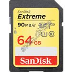 Фото SD XC 64 GB SanDisk Extreme Class 10 UHS-I U3 (SDSDXVE-064G-GNCIN) R90Mb/s, 600x