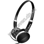Изображение SVEN AP-170M black-silver наушники с микрофоном (кожаные) Джек 3,5мм 4pin Фото SVEN AP-170M black-silver наушники с микрофоном (кожаные) Джек 3,5мм 4pin