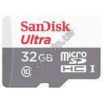 Изображение microSD HC 32Gb SanDisk Ultra Class 10 UHS-1 (без переходника, SDSQUNS-032G-GN3MN) Фото microSD HC 32Gb SanDisk Ultra Class 10 UHS-1 (без переходника, SDSQUNS-032G-GN3MN)