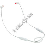 Изображение JBL TUNE T110BT White (JBLT110BTWHT), наушники вкладыши с микрофоном Bluetooth Фото JBL TUNE T110BT White (JBLT110BTWHT), наушники вкладыши с микрофоном Bluetooth
