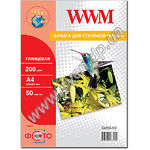 Фотобумага WWM глянцевая 200г/м2 А4 (G200.50) - фото