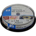 Изображение DVD-R HP 4.7Gb 16x Cake box 10 LightScribe V1.2 Фото DVD-R HP 4.7Gb 16x Cake box 10 LightScribe V1.2
