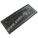 Изображение Клавиатура A4tech KL-45MU X-Slim, PS/2, Укр/Рус/Eng, USB+Audio port, Black Фото Клавиатура A4tech KL-45MU X-Slim, PS/2, Укр/Рус/Eng, USB+Audio port, Black