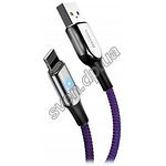 Изображение Кабель Baseus CALXD-B05 X-type USB/Lightning, 1м Purple 2.4A Фото Кабель Baseus CALXD-B05 X-type USB/Lightning, 1м Purple 2.4A