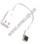 Изображение Sound Card MIDEX AC3, USB с кабелем 10см, white Фото Sound Card MIDEX AC3, USB с кабелем 10см, white