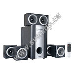 Изображение Комплект акустики SVEN HT-435D (black) Д.театр 5+1:35Вт+5*15Вт, дерево, ДУ, DD, ProLogic, DTS, циф Фото Комплект акустики SVEN HT-435D (black) Д.театр 5+1:35Вт+5*15Вт, дерево, ДУ, DD, ProLogic, DTS, циф