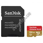 Изображение microSD XC 64Gb SanDisk Class 10 UHS-I U3 (c переходником на SD, SDSQXSG-064G-GE6CA) Фото microSD XC 64Gb SanDisk Class 10 UHS-I U3 (c переходником на SD, SDSQXSG-064G-GE6CA)