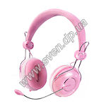 Изображение SVEN AP-Blonde (pink) наушники с микрофоном Фото SVEN AP-Blonde (pink) наушники с микрофоном