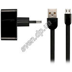 Фото Сетевое ЗУ REMAX RP-U215 2*USB + Cable Micro USB , Black, 2.4 A