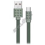 Изображение Кабель REMAX PC-01a Lego USB-Type-C 1,2м Green Фото Кабель REMAX PC-01a Lego USB-Type-C 1,2м Green