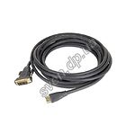 Фото Кабель Cablexpert CC-HDMI-DVI-10 HDMI to DVI gold 3m v1.3