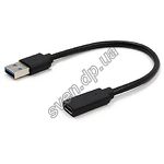 Кабель Gembird Cablexpert A-USB3-AMCF-01 Адаптер USB3.0 Type-C (USB-вилка/C-розетка) - фото