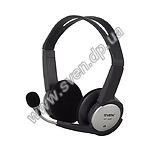 Изображение SVEN AP-835 наушники с микрофоном (кожаные) Фото SVEN AP-835 наушники с микрофоном (кожаные)