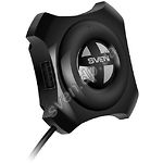 Изображение Концентратор HUB USB 2.0 SVEN HB-432 Black, 4 ports Фото Концентратор HUB USB 2.0 SVEN HB-432 Black, 4 ports